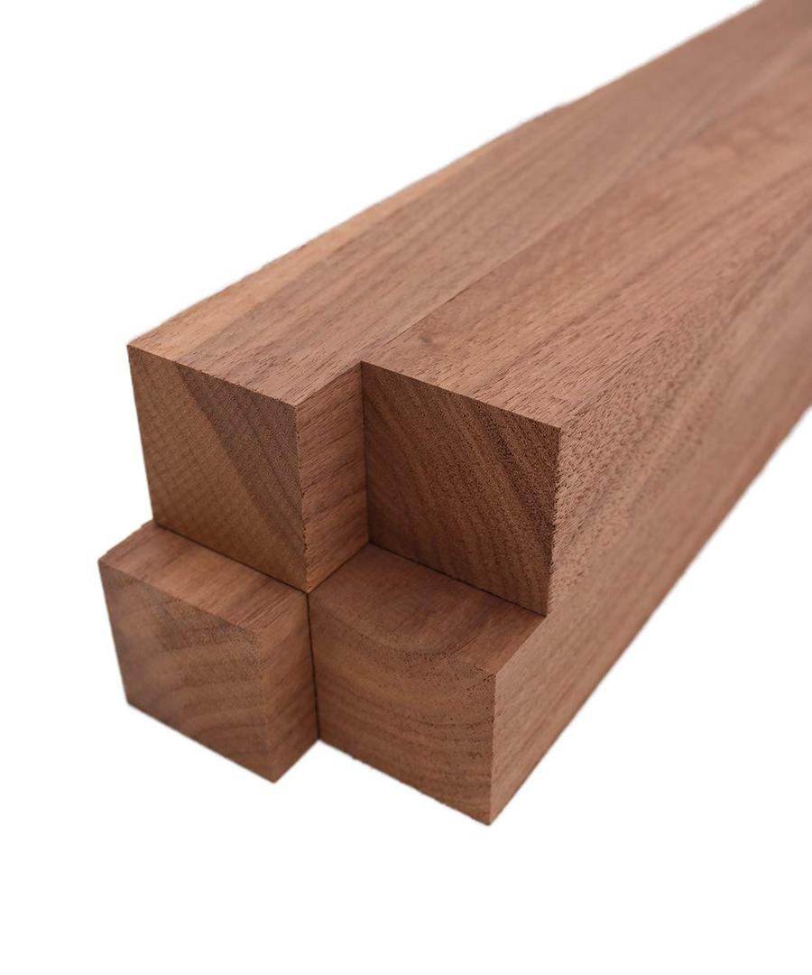 Barrington Hardwoods Black Walnut Lumber Turning Squares - 2" x 2" (4 Pieces) (2" x 2" x 6")