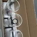 Indoi Bathroom Light Fixtures, 3-Light Matte Black Vanity Light, Black Bathroom Lights Over Mirror with Clear Glass Shade, Wall Sconces for Mirror Bedroom Living Room Hallway