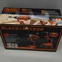 BLACK+DECKER 20V MAX Cordless Drill and Impact Driver, Power Tool Combo Kit with Battery and Charger (BD2KITCDDI)