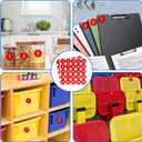 3 x 50 Pcs Red Number Stickers 1-25, Vinyl Small Number Stickers, Strong Adhesive/Waterproof & Anti-Fading, Suitable for Indoor/Outdoor Inventory Management Lockers Equipment Home Office