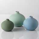Ceramic Vase Set of 3, Mini Flower Vase for Home Decor, Modern Vase, Small Flower Vases for Dining Table Centerpieces,Living Room,Shelf,Mantel and Entryway Display (Multicolor-02)