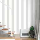 Guvana 17.7"x472" Grey and White Peel and Stick Wallpaper Striped Contact Paper Modern Self-Adhesive Wallpaper Gray Striped Waterproof Wall Paper for Bathroom Bedroom Decor