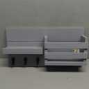 Mail Organizer for Wall Mount  Key Holder with Shelf Includes Letter Holder and Hooks for Coats, Dog Leashes  Rustic Wood with Flush Mounting Hardware (16.5 x 8.7 x 3.5) (Gray)