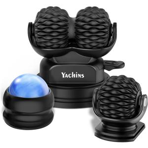 Massage Ball Roller 3 in 1 Wall Mounted Massager for Deep Tissue, Myofascial Release, Knots, Pain Relief,Trigger Point,Lymphatic Drainage for Full Body