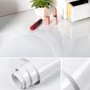 TANONE White Contact Paper 23.6" x 216.5" Self Adhesive Removable Vinyl Film Decorative for Kitchen Countertops Cabinets Wardrobe Dressing Table Furniture