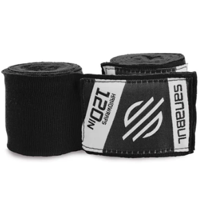 Sanabul Boxing Hand Wraps for Men and Women - Durable, Comfortable and Easy to Wash Wrist Wraps for Boxing, Kickboxing, Muay Thai, MMA, and Martial Arts - Size Color Optional (120 Inch, Black)