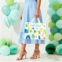 Yoqipati 13" Large Baby Gift Bag with Tissue Paper and Greeting Card for Baby Showers New Parents Newborwn (Woodland Animal)