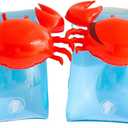 Arm Floaties for Kids - Cute Cartoon Pool Arm Floaties Armbands Inflatable Swim Floaty PVC Arm Floats for Kids 3-5-6-12 Years (Blue crab)