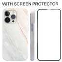 Magnetic Case for iPhone 13 Pro Max 6.7 inch Compatible with MagSafe Charging Soft TPU Bumper Slim Shockproof Protective Cute Cover with Screen Protector(Abstract Retro Marble Stone)