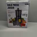 Juicer Machines with 5.8" Large Feed Chute, Cold Press Juicer for Whole Vegetables and Fruits 400W, Slow Masticating juicer Easy to Clean Juice Extractor Machine High Juice Yield (Titanium Gray)