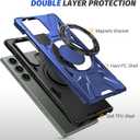 Zewan Designed for Samsung Galaxy S23 Ultra Case [Compatible with Magsafe] Stand, [Military Grade Drop Tested] Dual Layer Shockproof Full Protective Case for S23 Ultra,Blue