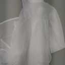 Women's Floral Print Puff Sleeve Kimono Cardigan Loose Cover Up Casual Blouse Tops (White,Small)