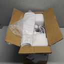 PBLALA Ceiling Fans with Lights,36" LED Fan Light Hanging with Hook,Hook Type Ceiling Fan,Plug in Ceiling Fan Light,40W,3000-6500k,Remote Control,Portable Fan for Camping Bed,Patios,(Black)