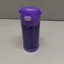 THERMOS FUNTAINER Water Bottle with Straw - 12 Ounce - Kids Stainless Steel Vacuum Insulated Water Bottle with Lid, Violet
