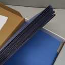 10 Dark Blue Classification Folders - 1 Divider - 2 Inch Tyvek Expansions - Durable 2 Prongs Designed to Organize Standard Medical Files, Office Reports - Letter Size, Dark Blue, 10 Pack