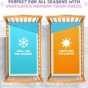 2 Crib Mattress Topper Memory Foam - Waterproof Breathable Soft Washable Cover 52 x28 x 2 Fits Standard Size Cribs & Toddler Beds by Sleepah