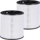 2 Pack Air 4000 Replacement Filter, High Efficiency Activated Carbon 3-in-1 Compatible with Bosch 4000 Air Purifier