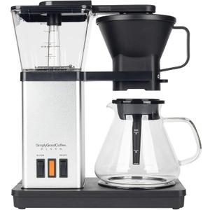 SimplyGoodCoffee Coffee Maker / Coffee Machine. 8 Cup Automatic Drip Pour Over Coffee Brewer. Easy To Use, Durable Stainless, Gold Cup Standard