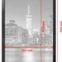 Annecy 20x28 Picture Frame Black（1 Pack）, 20x28 Picture Frame for Wall Decoration, Classic Black Minimalist Style Suitable for Decorating Houses, Offices, Hotels