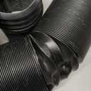 2 Pack Flexible Rain Gutter Downspout Extensions,Drain Downspout Extender,Gutter Extension Flexible,Down Spout Drain Extension Pipes,Extendable from 21 to 60 Inches (Black)