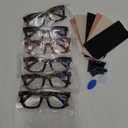 CCVOO 6 Pack Oprah Reading Glasses for Women, Eyeglasses, Blue Light Readers for Women, Computer Eye Glasses, Cheaters (A3 Mix)