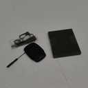 car Key Fob Cover Leather Brown Compatible with Land Rover (Black)