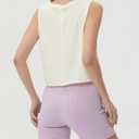 sissycos Women's Workout Racerback Tank Tops Loose Fit Sleeveless Athletic Shirts (White, XXL)