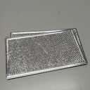 2 Pack W10535950 Aluminum Mesh Grease Microwave Oven Filters Replacement for Whirlpool Replace W10535950, PS8769987