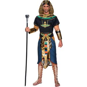 Spooktacular Creations Egyptian King Pharaoh Deluxe Halloween Costume For Men Role-Playing Cosplay (Medium)