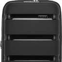 Kono Carry On Luggage 20 Inch Expandable 22x14x9 Airline Approved Hard Shell Travel Trolley 4 Spinner Wheels Lightweight Polypropylene Suitcase with TSA Lock, Black