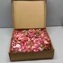 LLZLL Valentines Day Wreath Decor, 22inch Artificial Pink Wreath with Tulip Berry Green Leaf Element, Valentines Wreaths for Front Door Wedding Anniversary Party Candlelight Dinner Decorations