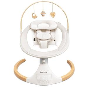 Jool Baby Nova Nature Baby Swing for Newborns – Natural Wood Toys, Electric Motorized Infant Swing, Bluetooth Music (Wood/ Oatmeal)