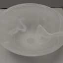 Glass Lamp Shade Replacement 12"D x 4.75"H,Lamp Shades For Floor Lamps Suitable for E26 Socket Torchiere Lamp Shade Glass Pendant Light Covers Floor Lamp Replacement Parts Globe Replacement Glass Bowl