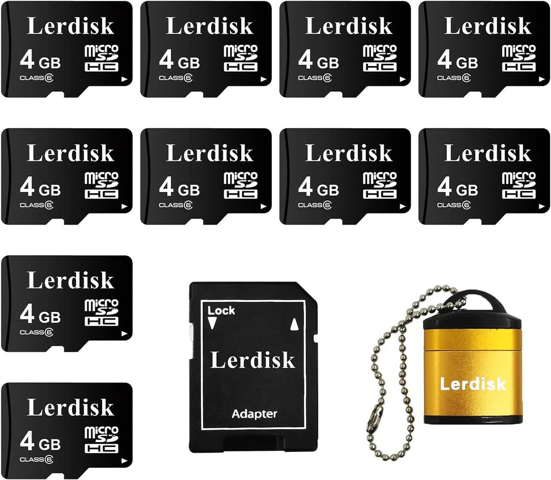 Factory Wholesale Micro SD Card 4GB Pack of 10 in Bulk Micro SDHC with SD Adapter Produced by Authorized Licencee(4GB) Factory Wholesale Micro SD Card 4GB Pack of 10 in Bulk Micro SDHC with SD Adapter Produced by Authorized Licencee(4GB)