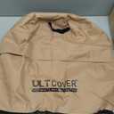 ULTCOVER Waterproof Patio Cool Bar Table Cover 17.5(D) for Outdoor Party Cooler Side Table Brown