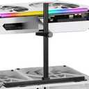 GPU Support Bracket, Aluminum Alloy Graphics Card Support Brackets Adjustable GPU Anti Sag Bracket GPU Stand Supporting for Video Card (Black)