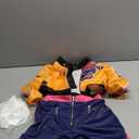 Cosfun Rumi Cosplay Costume Womens Uniform Set Tops Jacket Shorts Full Outfits for Stage Performance Halloween (X-Large, Multicolored)