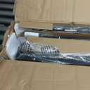 Rolanstar Bed Frame Twin Size with USB Charging Station, LED Bed Frame with Wood Storage Headboard, Black Metal Platform Bed with Under Bed Storage, No Box Spring Needed, Noise Free