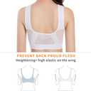 GYQMBT Breathable Cool Liftup Air Bras,2024 New Breathable Sports Bras for Women Plus SizeComfortable Sports Bra (Black, S)