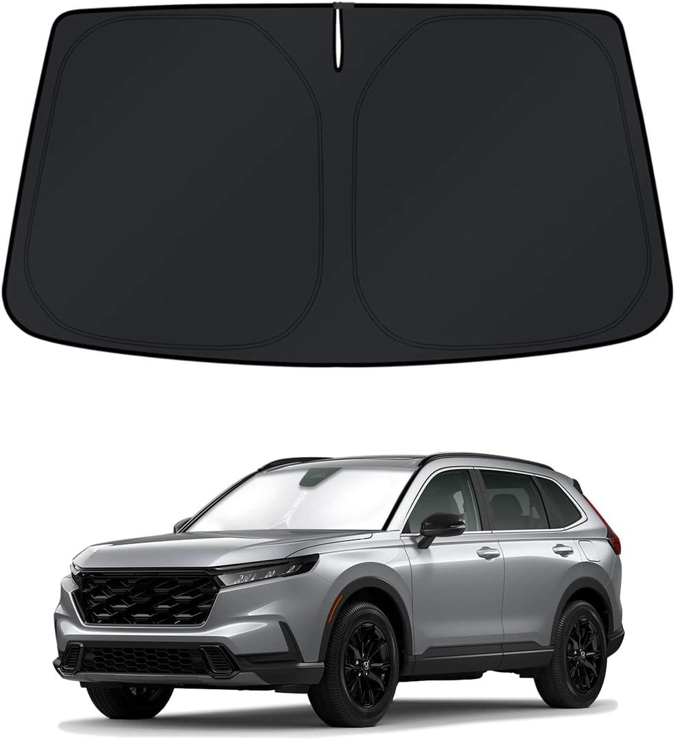 KUST Windshield Sun Shade for Honda CRV 2023-2025 2026 Honda CR-V Accessories Window Shade Sun Visor Cover Foldable Blocks UV Rays Keep Your Car Cooler