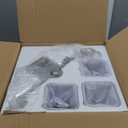 3-Light Modern Bathroom Vanity Light, Wall Sconce Over Mirror with Milky White Frosted Glass Shades, E26 Socket (Bulbs Not Included) (20-Inch, Nickel)