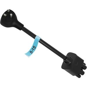 Premium Adapter for Tesla Gen 2/Gen 3 Mobile Charger | Connect to 240V Outlet | 12 Amp Charging | 10 Inch Length (NEMA 5-15)