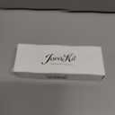 JOVAKIT Retro Vintage Fashion 90s Small Oval Frame Sun Glasses (Black/Grey)