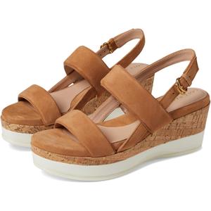 Cole Haan Women's Aislin Wedge Sandal (11, Ch Dk Caramel Sde)