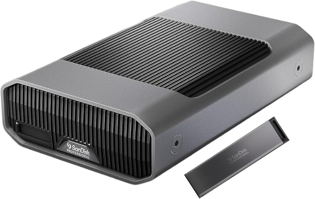 SanDisk Professional 6TB G-Drive Project Thunderbolt 3 External Hard Drive Bundle with PRO-Blade SSD Mag 1TB (2 Items)