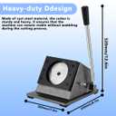 DCBADGE Button Paper Cutter,Graphic Punch Die Cutter of 70mm/2.75in,Manual Circle Paper Cutter Tool for 58mm/2.25in Button Maker Machine. (70mm Circle Cutter, Cutting for 58mm)