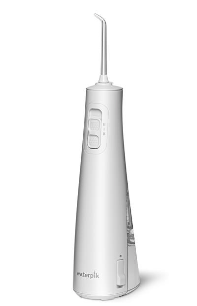 Waterpik Cordless Pulse Rechargeable Portable Water Flosser for Teeth, Gums, Braces Care and Travel with 2 Flossing Tips, Waterproof, ADA Accepted, WF-20 White, Packaging May Vary