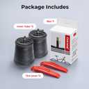 2-Pack 26x4.0, 20x4.0 Fat Bike Inner Tubes with 2 Tire Levers, Standard Butyl Rubber Bicycle Tubes, Schrader Valve Ideal for Fat Tire Electric Bikes