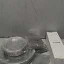 WDF 150pcs Silver Plastic Plates Disposable - Winter Wonderland Party Decorations include 50 Dinner And Salad Plates, 25 Forks, 25 Knives, 25 Spoons& 10oz Plastic Cups