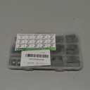 110PCS Metric Woodruff Key Assortment Kit, 15 Sizes Carbon Steel Woodruff-key Kit Woodruff Key-Crankshaft-Keyway Shaft Feather Key for Fastening Connection